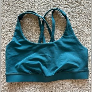 Lululemon Energy Bra Medium Support, B–D Cups, Jade Green, Size 6